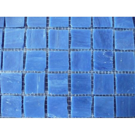 Bleu lavande verre mosaïque artisanale par plaque de 10.5 par 10.5 cm