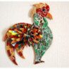 Coq avec verre modèle mosaïque
