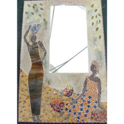 Afrique image en mosaïque sur le thème africain