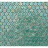 Vert turquoise rond bille de verre nacré par 100g