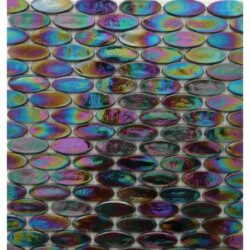Noir calisson en verre nacré par 100g