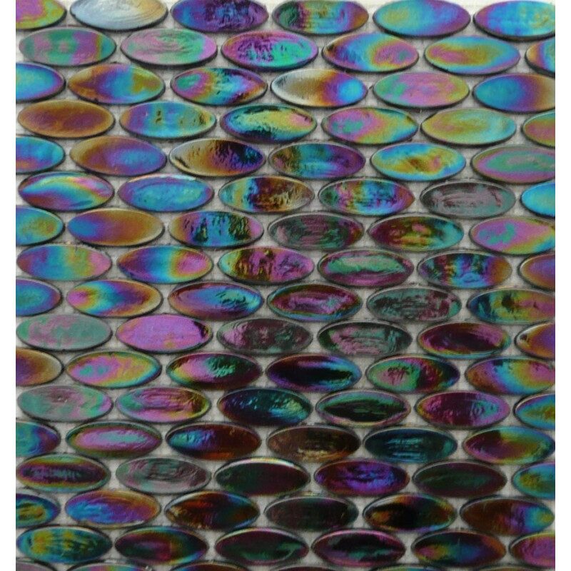 Noir calisson en verre nacré par 100g