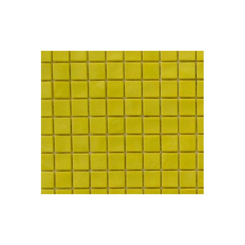 Mosaïque jaune émaux de Venise vendu par 25 carreaux de 1.5 par 1.5cm