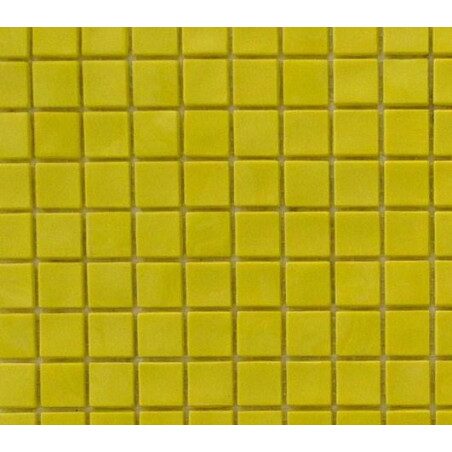 Mosaïque jaune émaux de Venise vendu par 25 carreaux de 1.5 par 1.5cm