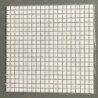 Blanc mosaïque pâte de verre blanc 1.5 cm par plaque 32.5 cm