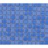 Bleu mosaïque bleu émaux Venise bleu lavande 1.5 cm par plaque 32.7 cm