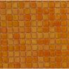 Orange  clair mosaïque orange émaux Venise 1.5 cm par plaque 32.7 cm