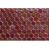 Rouge foncé rond nacré verre translucide par 100g