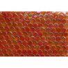 Orange mosaïque orange rond verre nacré par plaque de 29 par 29 cm