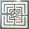Mosaique pâte de verre décor labyrinthe n°2 pâtes de verre 1m² pour sol et mur