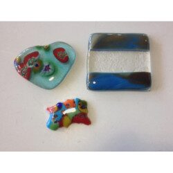 Millefiori déclassé mosaïque mix couleurs diamètre de 4-12 mm par 50g pour fusing