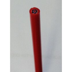 Millefiori rouge fleur bleu tige de verre pour mosaïque diamètre de 4 à 6 mm 30 cm