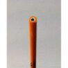 Millefiori orange coeur rond tige de verre pour mosaïque diamètre de 4 à 6 mm 30 cm