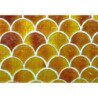 Orange mosaïque écaille en verre nacré vendu par 4