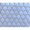 Blanc mosaïque palmette en verre nacré vendu par 4