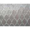 Rose mauve mosaïque palmette en verre nacré vendu par 4