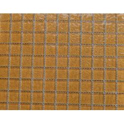 Mosaïque brun chamois martélé vetrocristal 2.5 par 2.5cm par 100g