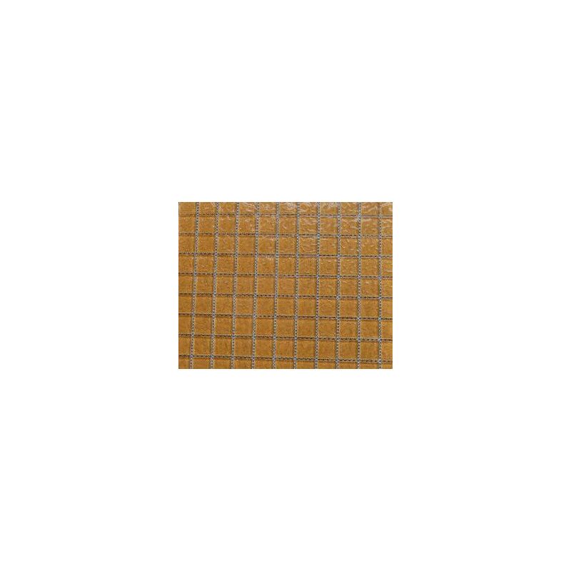 Mosaïque brun chamois martélé vetrocristal 2.5 par 2.5cm par 100g