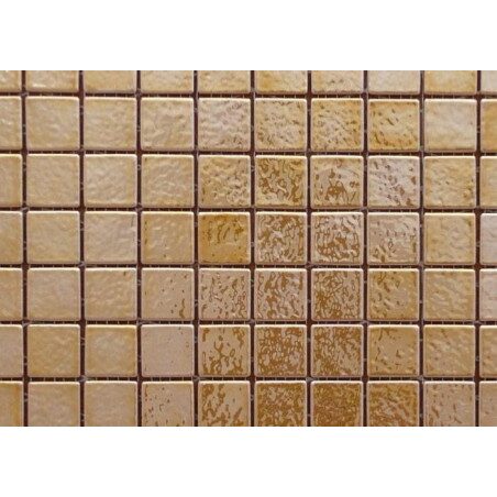 Jaune doré métalisé mosaïque émaux de Briare palladium vendu à la tesselle