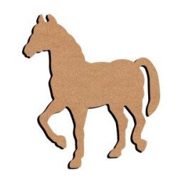 Cheval debout 15 cm support bois pour mosaïque