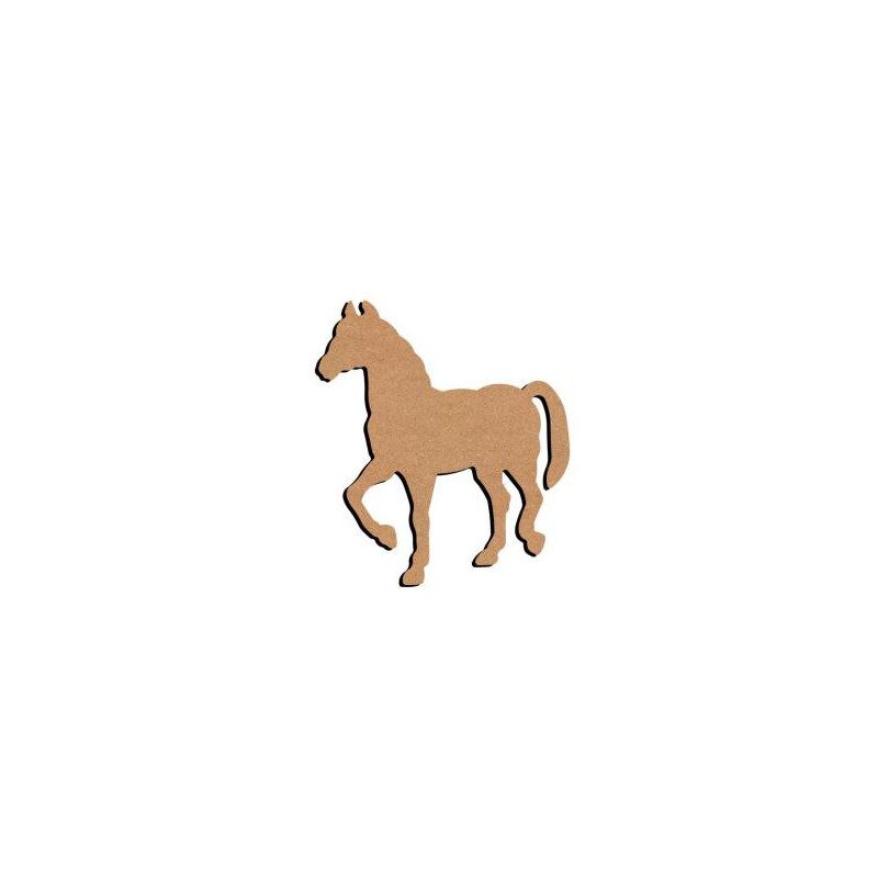 Cheval debout 15 cm support bois pour mosaïque