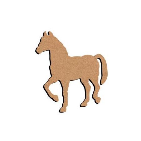 Cheval debout 15 cm support bois pour mosaïque