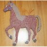 Cheval debout 15 cm support bois pour mosaïque