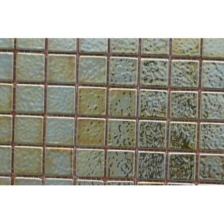 Vert métalissé mosaïque émaux de Briare bronze vendu à la tesselle