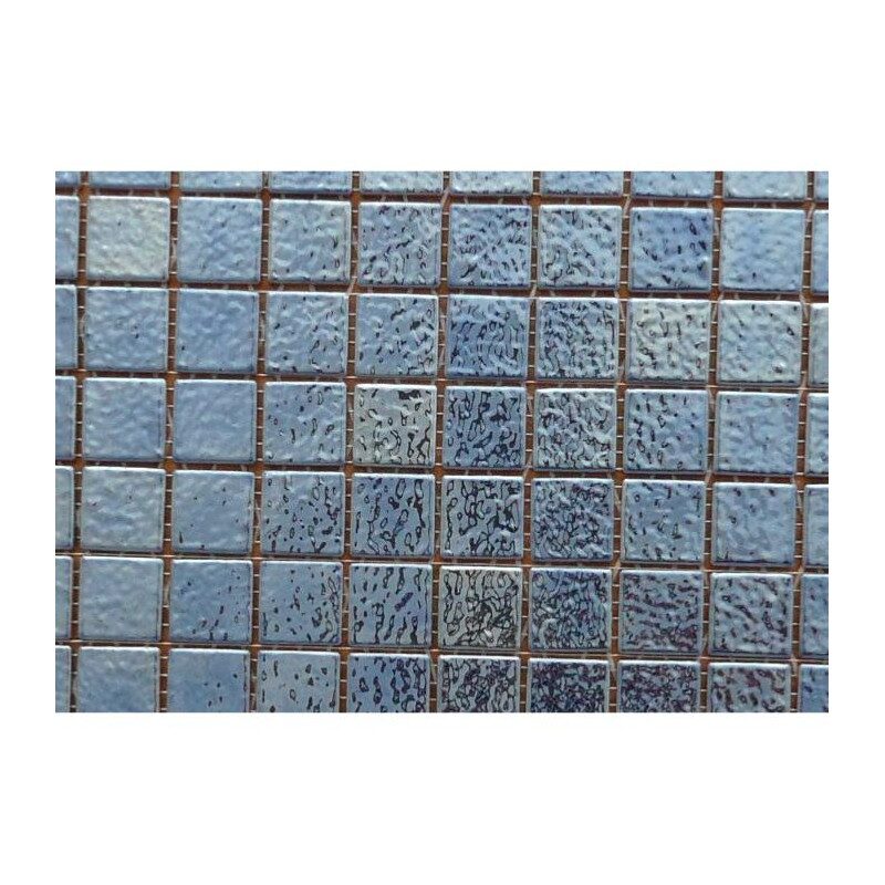 Bleu métallisé mosaïque émaux de Briare chrome vendu à la tesselle