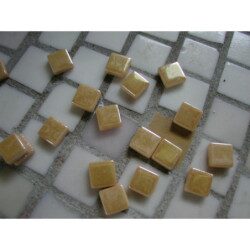Jaune doré palladium mosaïque métallisé micro vendu à l'unité