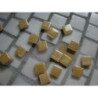 Jaune doré palladium mosaïque métallisé micro vendu à l'unité