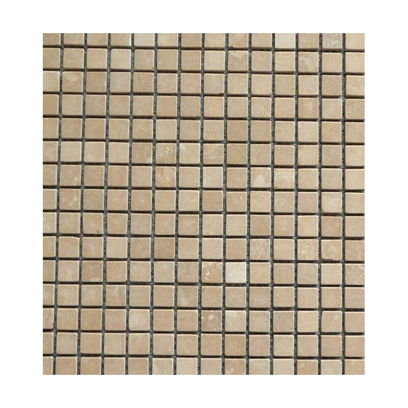 Brun noisetier mat mosaïque 1.5 cm marbre plaque 30.5 cm