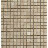 Brun noisetier mat mosaïque 1.5 cm marbre plaque 30.5 cm