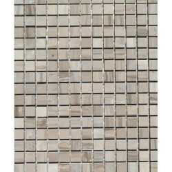 Gris nuage brillant mosaïque 1.5 cm marbre plaque de 30.5 cm