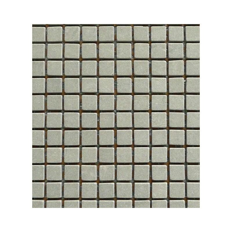 Gris moyen mat mosaïque 1.5 cm marbre plaque de 30.5 cm