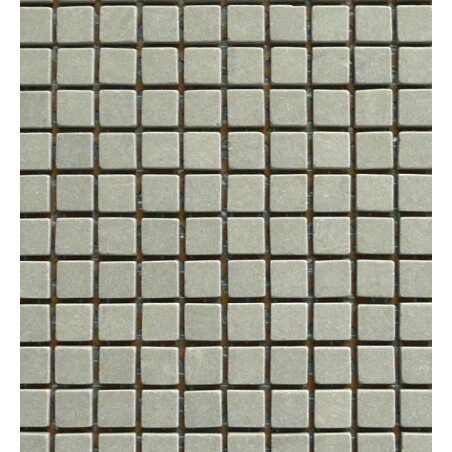 Gris moyen mat mosaïque 1.5 cm marbre plaque de 30.5 cm