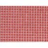 Rouge brique micro mosaïque brillant par plaque 30 cm