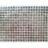 Gris argent micro mosaïque brillant 10mm plaque 30 cm