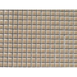Brun clair gravier micro mosaïque brillant plaque 30 cm
