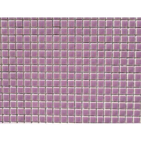 Rose mauve micro mosaïque brillant par plaque 30 cm