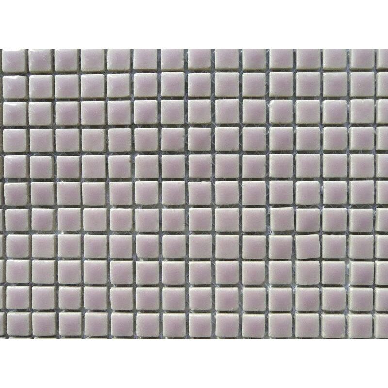 Rose mauve clair micro mosaïque brillant par plaque 30 cm