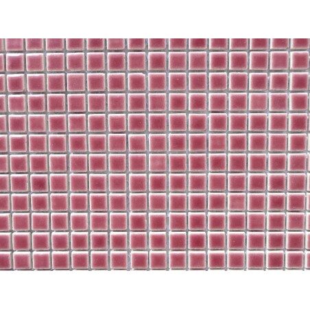 Rose framboise micro mosaïque brillant par plaque 30 cm