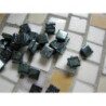 Bleu chrome mosaïque métallisé micro vendu à l'unité