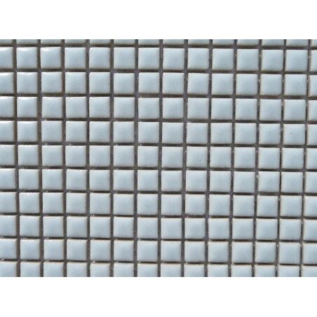 Bleu pastel très clair micro mosaïque brillant par plaque 30 cm