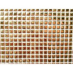 Jaune doré micro mosaïque brillant par 70 carrés de 10 mm soit  50g