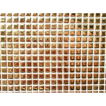 Jaune doré micro mosaïque brillant par 70 carrés de 10 mm soit  50g