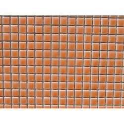 Orange clair micro mosaïque brillant par 100g