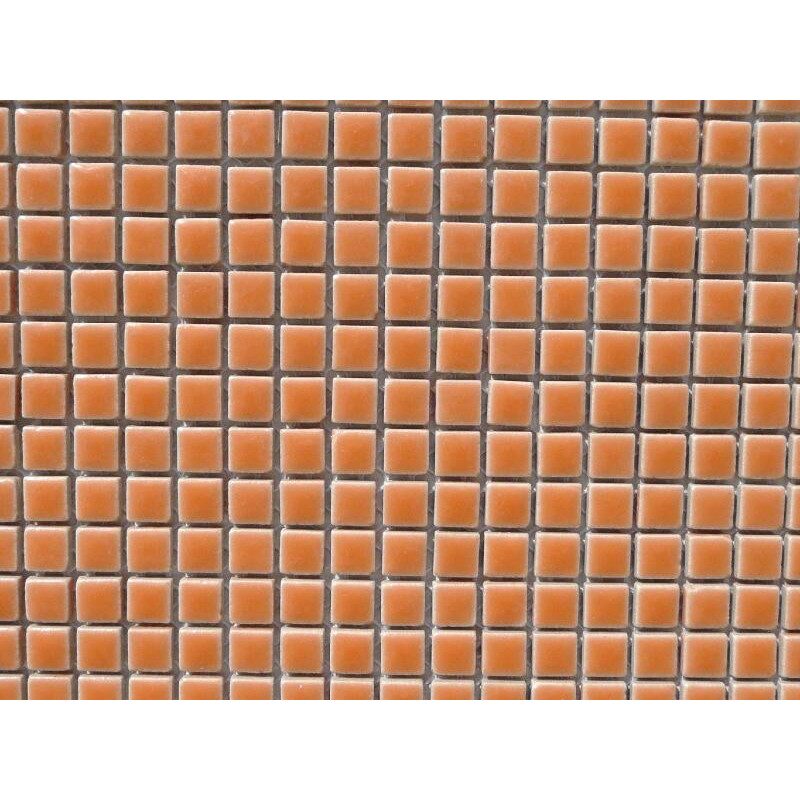 Orange clair micro mosaïque brillant par 100g