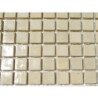 Mosaïque blanc ivoire émaux de venise vendu par 25 carreaux de 1.5 par 1.5cm