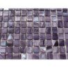 Mosaïque rose mauve foncé marbré émaux de Venise vendu par 25 carreaux de 1.5 par 1.5cm